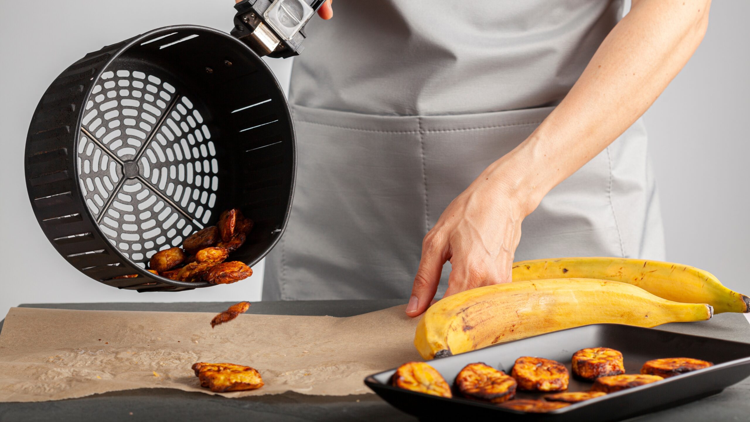 cooked food using an air fryer