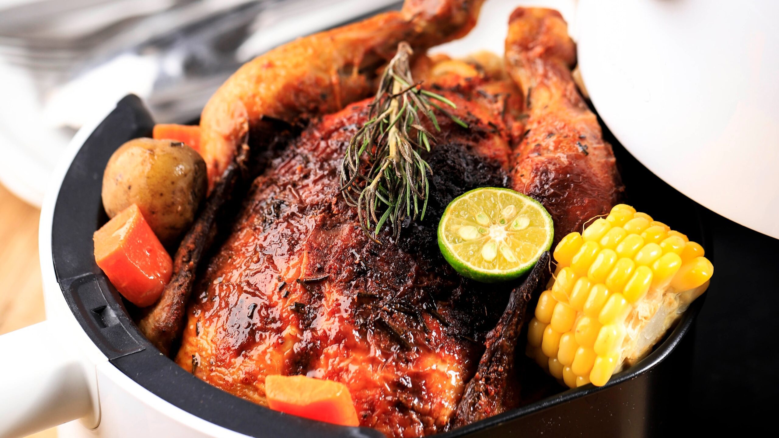 cooking roasted chicken in air fryer